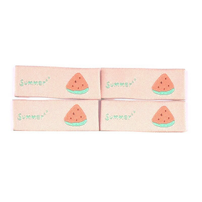 50 buc Etichete de broderie pentru fructe de vară, pepene verde, etichete pentru îmbrăcăminte pentru cusut, îmbrăcăminte pentru copii, drapel DIY, accesoriu pentru artizanat
