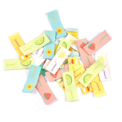 50 buc Etichete de broderie pentru fructe de vară, pepene verde, etichete pentru îmbrăcăminte pentru cusut, îmbrăcăminte pentru copii, drapel DIY, accesoriu pentru artizanat