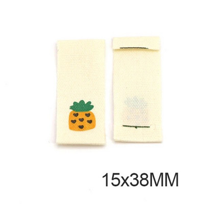 20 buc Etichete din pânză pentru fructe Etichetă manuală, căpșuni, pepene verde, etichetă realizată manual pentru copii, bricolaj, șosete, eșarfă, consumabile de cusut 13*38MM