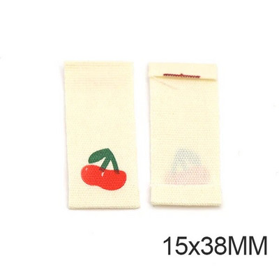 20 buc Etichete din pânză pentru fructe Etichetă manuală, căpșuni, pepene verde, etichetă realizată manual pentru copii, bricolaj, șosete, eșarfă, consumabile de cusut 13*38MM
