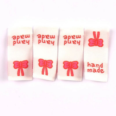 50 buc. Etichete de broderie Macaron Color castel/balon/dragoste pentru haine genți accesorii de cusut etichete pentru articole de îmbrăcăminte lucrate manual
