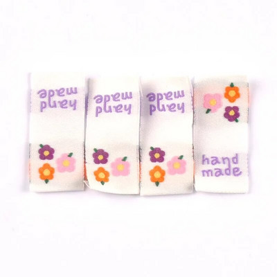 50 buc. Etichete de broderie Macaron Color castel/balon/dragoste pentru haine genți accesorii de cusut etichete pentru articole de îmbrăcăminte lucrate manual
