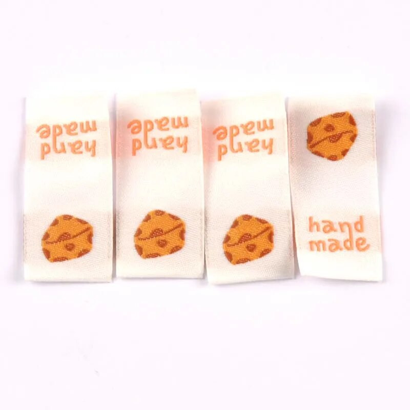 50 τμχ Ετικέτες Macaron Color Castle/Balloon/Love Ebroidery για τσάντες ρούχων Αξεσουάρ ραπτικής Χειροποίητα προμήθειες ενδυμάτων Ετικέτες