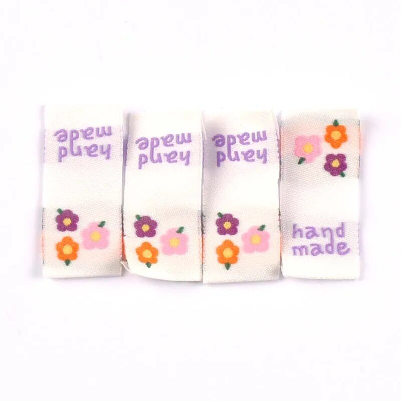 50 τμχ Ετικέτες Macaron Color Castle/Balloon/Love Ebroidery για τσάντες ρούχων Αξεσουάρ ραπτικής Χειροποίητα προμήθειες ενδυμάτων Ετικέτες