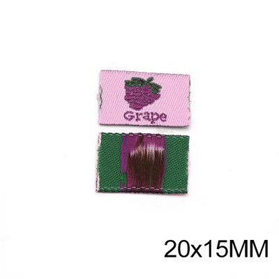 50 buc Etichete handmade Etichetă pentru îmbrăcăminte Căpșuni Cireșe Etichetă realizată manual pentru haine copii Etichete pentru cusut fructe DIY Carfts 15*40MM