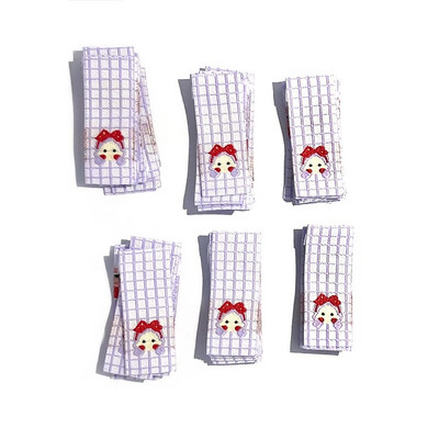 50 buc. Etichete colorate cu broderie pentru fete minunate pentru etichete realizate manual haine pentru copii Îngrijire pantofi Genți DIY articole de îmbrăcăminte Accesorii de cusut