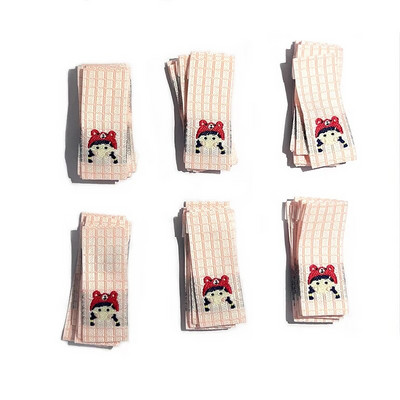 50 buc. Etichete colorate cu broderie pentru fete minunate pentru etichete realizate manual haine pentru copii Îngrijire pantofi Genți DIY articole de îmbrăcăminte Accesorii de cusut
