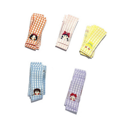 50 buc. Etichete colorate cu broderie pentru fete minunate pentru etichete realizate manual haine pentru copii Îngrijire pantofi Genți DIY articole de îmbrăcăminte Accesorii de cusut