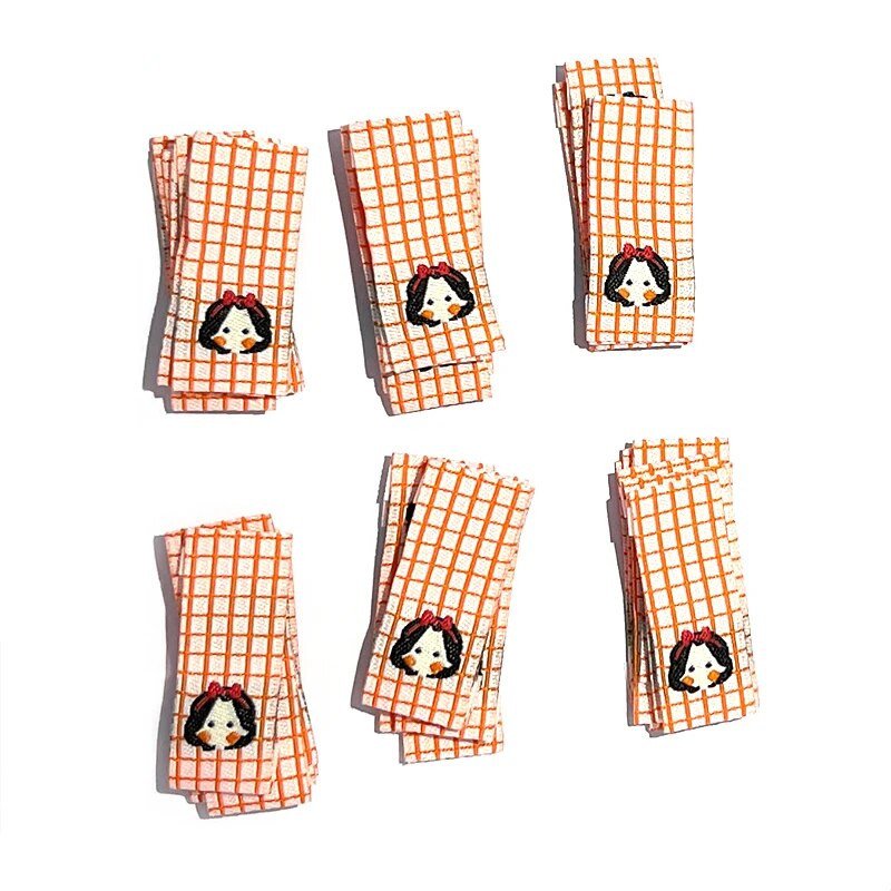 50 τμχ Κέντημα Lovely girl χρωματιστές ετικέτες για χειροποίητες ετικέτες Παιδικά ρούχα φροντίδας παπούτσια Τσάντες DIY χειροτεχνίες ενδυμάτων Αξεσουάρ ραπτικής