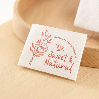 Етикет от памучен ръчно изработен плат Европейски ретро етикет шиене Направи си сам аксесоари