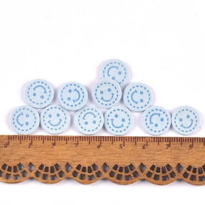 50 buc. Etichete rotunde în relief cu mini zâmbet, pentru bricolaj, articole de cusut, genți lucrate manual, pălării, accesorii, etichete pentru îmbrăcăminte pentru copii C3528