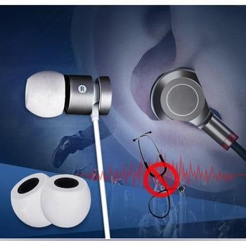 2 τεμ /1 ζεύγος ANJIRUI TS400 S//M/L 4,9 χιλιοστά μονωτικές άκρες αφρού για ακουστικά ακουστικών για ακουστικά ακουστικά βελτιωμένα μπάσα C σετ μαξιλαράκια αυτιών