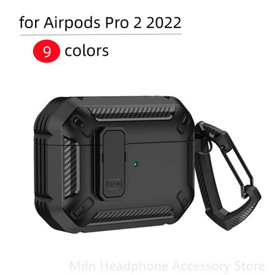 Калъф за превключвател от въглеродни влакна за Airpods Pro 2 Калъф за слушалки Airpod 3 2021 Удароустойчив Капак за Man Case за Airpods Pro 1 2 3 Калъф