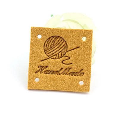 30 buc 2,5 cm etichete în relief din piele lucrate manual pentru haine, bricolaj, pălării, pungi, etichete pentru blugi, accesorii pentru îmbrăcăminte