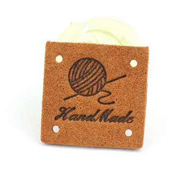 30 buc 2,5 cm etichete în relief din piele lucrate manual pentru haine, bricolaj, pălării, pungi, etichete pentru blugi, accesorii pentru îmbrăcăminte