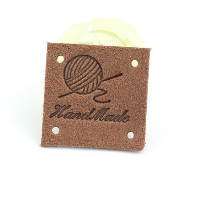 30 buc 2,5 cm etichete în relief din piele lucrate manual pentru haine, bricolaj, pălării, pungi, etichete pentru blugi, accesorii pentru îmbrăcăminte