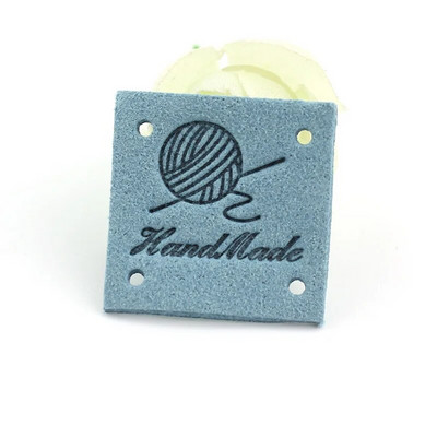 30 buc 2,5 cm etichete în relief din piele lucrate manual pentru haine, bricolaj, pălării, pungi, etichete pentru blugi, accesorii pentru îmbrăcăminte