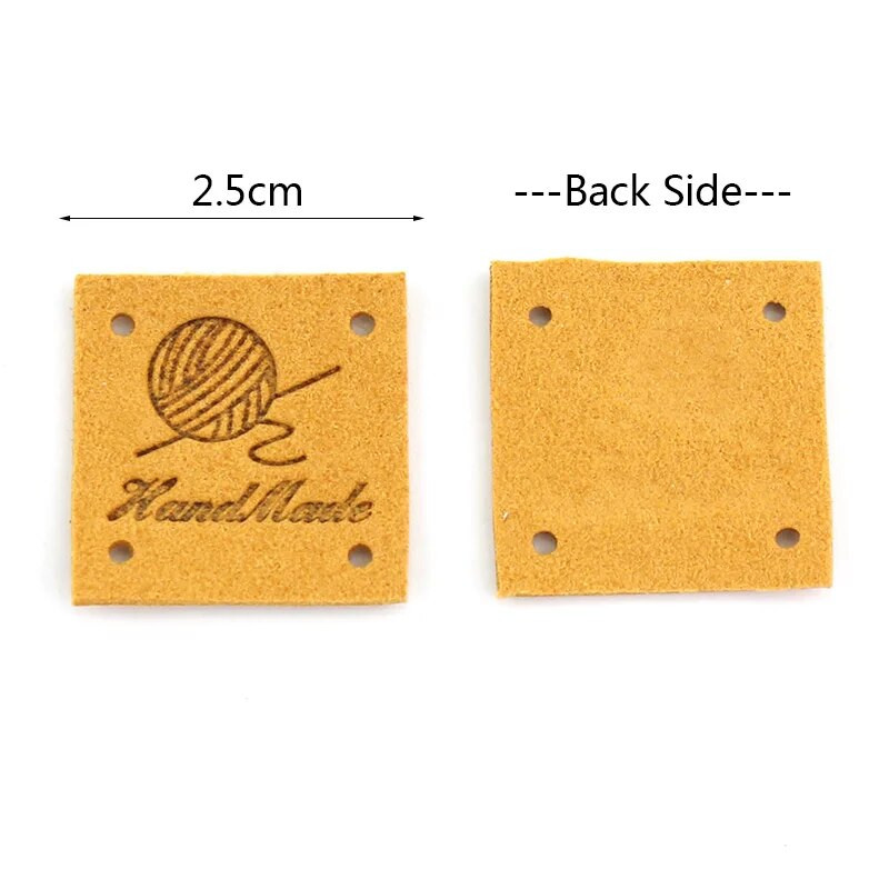 30 vnt. 2,5 cm rankų darbo odinės reljefinės etiketės drabužiams „pasidaryk pats“ Kepurės Krepšiai Siuvimas Džinsai Žymos Drabužių priedai