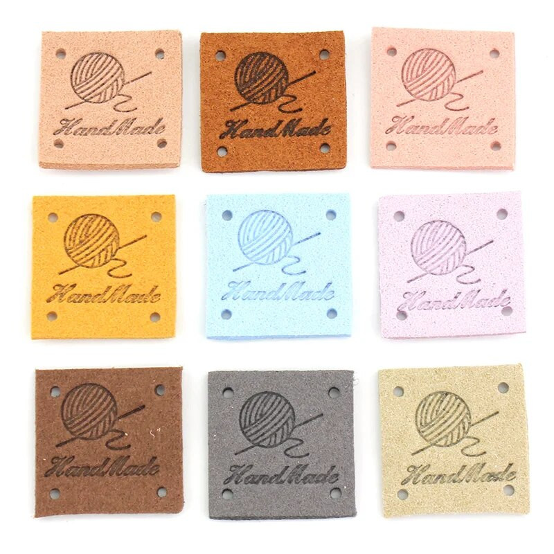 30 vnt. 2,5 cm rankų darbo odinės reljefinės etiketės drabužiams „pasidaryk pats“ Kepurės Krepšiai Siuvimas Džinsai Žymos Drabužių priedai