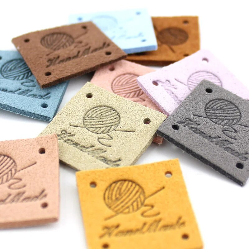 30 vnt. 2,5 cm rankų darbo odinės reljefinės etiketės drabužiams „pasidaryk pats“ Kepurės Krepšiai Siuvimas Džinsai Žymos Drabužių priedai