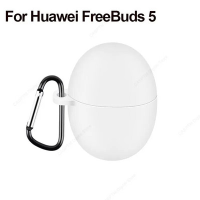 Husă din silicon pentru căști pentru Huawei Freebuds 5i 4 4i 4e Pro 2 5 Husă Protector pentru căști Freebuds 5i 5 i 4 i Husă cu cârlig
