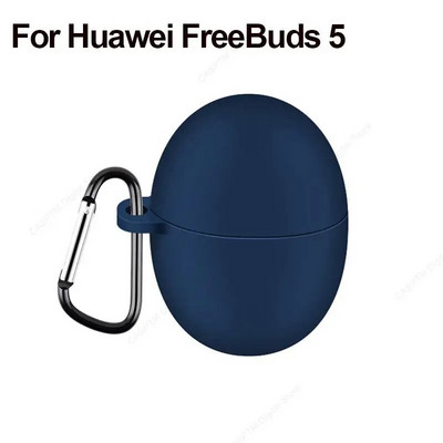 Husă din silicon pentru căști pentru Huawei Freebuds 5i 4 4i 4e Pro 2 5 Husă Protector pentru căști Freebuds 5i 5 i 4 i Husă cu cârlig
