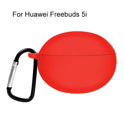 Silikonska maska za slušalice za Huawei Freebuds 5i 4 4i 4e Pro 2 5 Zaštitna maska za slušalice Freebuds 5i 5 i 4 i Torbica s kukicom