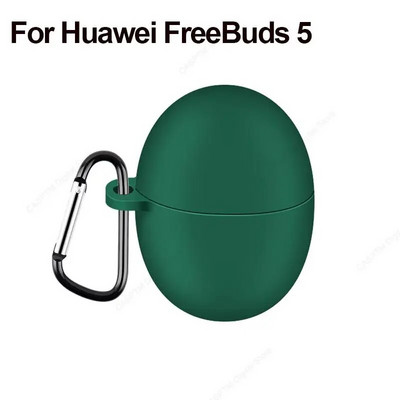 Husă din silicon pentru căști pentru Huawei Freebuds 5i 4 4i 4e Pro 2 5 Husă Protector pentru căști Freebuds 5i 5 i 4 i Husă cu cârlig