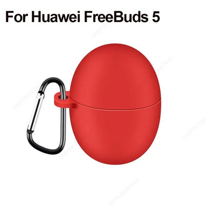 Husă din silicon pentru căști pentru Huawei Freebuds 5i 4 4i 4e Pro 2 5 Husă Protector pentru căști Freebuds 5i 5 i 4 i Husă cu cârlig