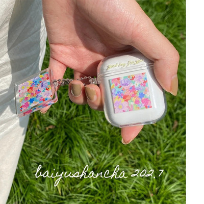 Potrivit pentru Apple Bluetooth ins flower AirPods Pro a doua husă de protecție husă moale transparentă Pentru Air Pods 1/2/3 generație