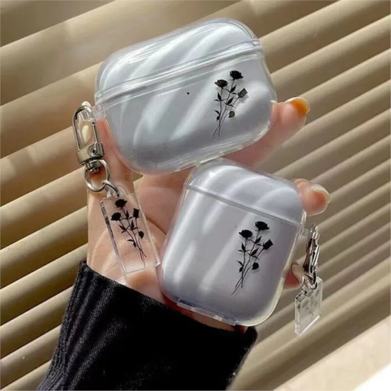 Κατάλληλο για Apple Bluetooth ins flower AirPods Pro 2η προστατευτική θήκη διάφανη μαλακή θήκη For Air pods 1/2/3 γενιάς