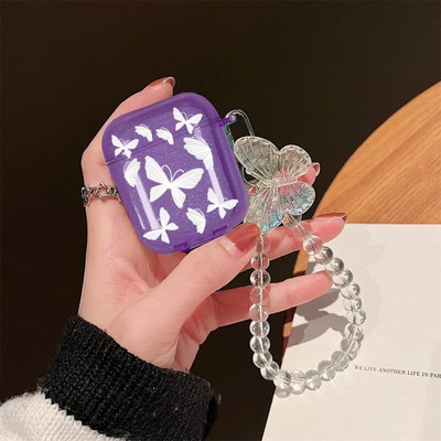 Husă pentru căști pentru Apple airpods 1/2/3 pentru Airpods Pro a doua husă pentru căști cu breloc.