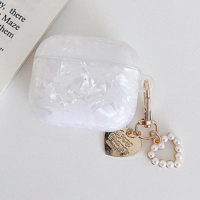 Husă de lux pentru fete Pearl pentru Airpods 3 Pro 2 1 Husă pentru Apple AirPods Pro 2 3 Husă pentru Airpods3 cu breloc pentru căști