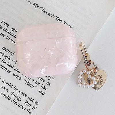Husă de lux pentru fete Pearl pentru Airpods 3 Pro 2 1 Husă pentru Apple AirPods Pro 2 3 Husă pentru Airpods3 cu breloc pentru căști