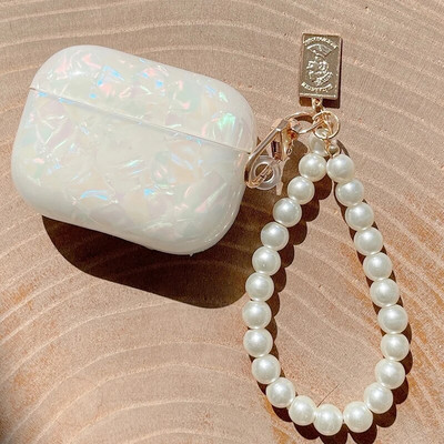 Husă de lux pentru fete Pearl pentru Airpods 3 Pro 2 1 Husă pentru Apple AirPods Pro 2 3 Husă pentru Airpods3 cu breloc pentru căști