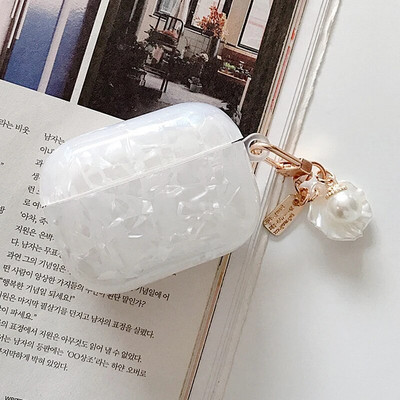 Husă de lux pentru fete Pearl pentru Airpods 3 Pro 2 1 Husă pentru Apple AirPods Pro 2 3 Husă pentru Airpods3 cu breloc pentru căști