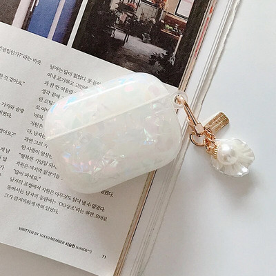 Husă de lux pentru fete Pearl pentru Airpods 3 Pro 2 1 Husă pentru Apple AirPods Pro 2 3 Husă pentru Airpods3 cu breloc pentru căști