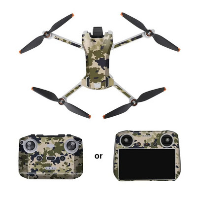 Mini 3 Decalcomanii pentru dronă pentru cameră pentru DJI MINI 3 Autocolant PVC Corp dronei Telecomandă Film de protecție pentru piele RC-N1/Accesorii DJI RC