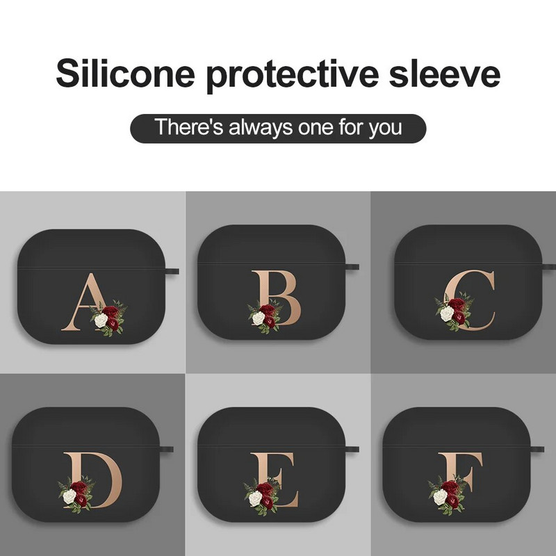 Za Airpods Pro 2 Case Silikonsko kućište za slušalice sa slovima Poklopac za slušalice Slušalice Shell Za Apple Air pod 3 Pro 2. generacije USB C