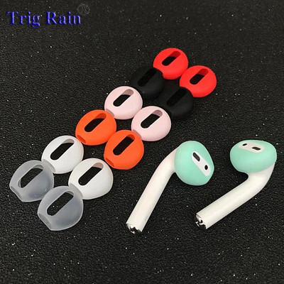 2pcs/pair Ear pads for Airpods Wireless Bluetooth for iphone 7 7plus earphones silicone ear caps earphone case earpads eartips