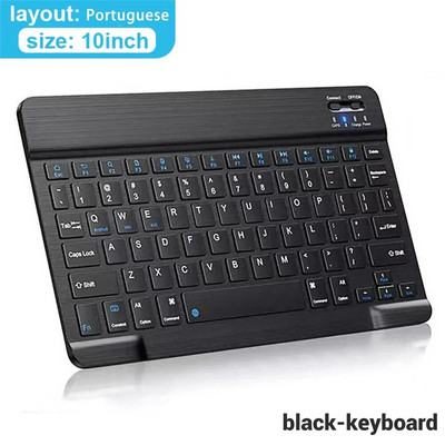 Mouse cu tastatură fără fir Bluetooth pentru tabletă IOS Android Windows pentru iPad Air Mini Pro Spaniolă Coreeană Portugalia Rusă