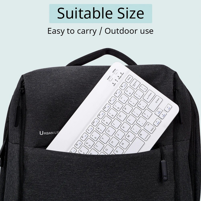 Πληκτρολόγιο Bluetooth για iPad Xiaomi Samsung Huawei Tablet Laptop IOS Android Ρωσικό Αραβικό Κορεατικό Φορητό ασύρματο πληκτρολόγιο