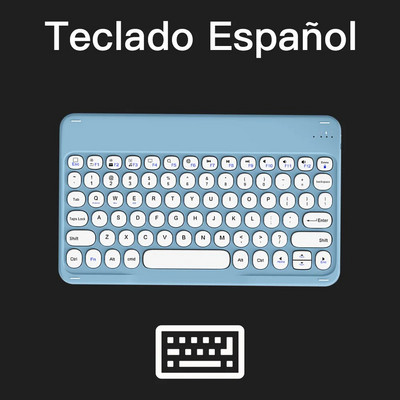 Tastatură și mouse Bluetooth pentru iOS Android Sistem Windows Tabletă portabilă reîncărcabilă Teclado pentru iPad MatePad Telefon mobil