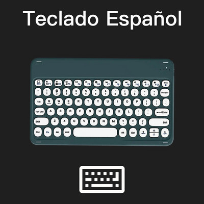 Tastatură și mouse Bluetooth pentru iOS Android Sistem Windows Tabletă portabilă reîncărcabilă Teclado pentru iPad MatePad Telefon mobil
