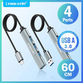 Lemorele USB Hub Tip C Hub USB3.0 OTG 4 porturi USB C/A HUB Adaptor Multi Splitter Accesorii pentru laptop pentru Lenovo Macbook Pro