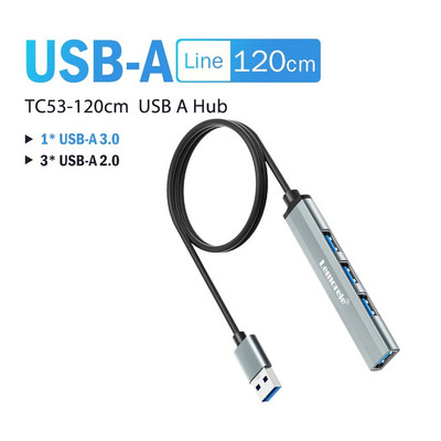 Lemorele USB Hub Tip C Hub USB3.0 OTG 4 porturi USB C/A HUB Adaptor Multi Splitter Accesorii pentru laptop pentru Lenovo Macbook Pro