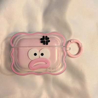 Ins coreeană cupluri de desene animate drăguț capac căști pentru Airpods 1 2 3 căști coque husă cu val moale pentru Apple Airpod Pro 2nd breloc
