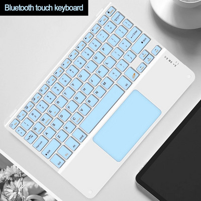 Tastatură Bluetooth Touchpad pentru telefon inteligent PC Computer laptop Tastatură fără fir pentru iOS Android Windows pentru iPad Tastatură