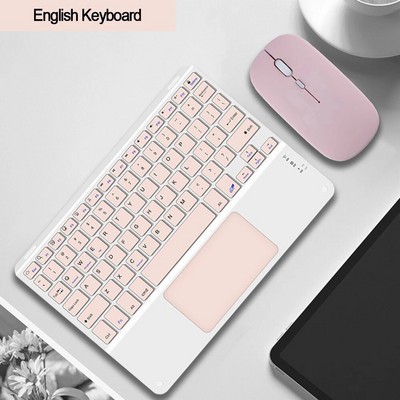 Tastatură Bluetooth Touchpad pentru telefon inteligent PC Computer laptop Tastatură fără fir pentru iOS Android Windows pentru iPad Tastatură