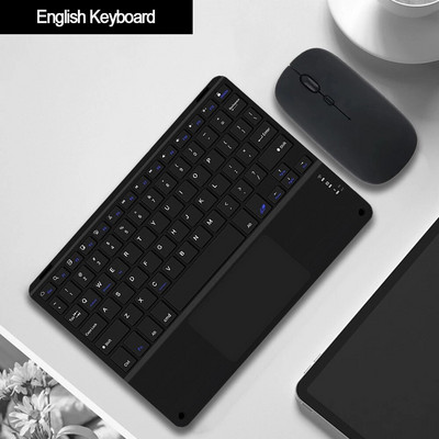 Tastatură Bluetooth Touchpad pentru telefon inteligent PC Computer laptop Tastatură fără fir pentru iOS Android Windows pentru iPad Tastatură